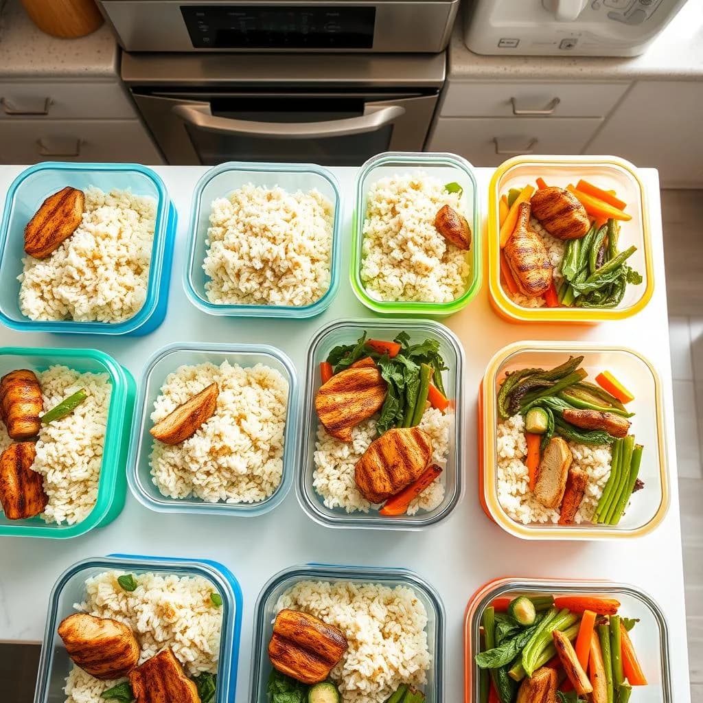 Sunday prep done. Five days of fuel. It is not about being perfect, it is about not standing in front of the fridge at 8 PM making bad decisions.