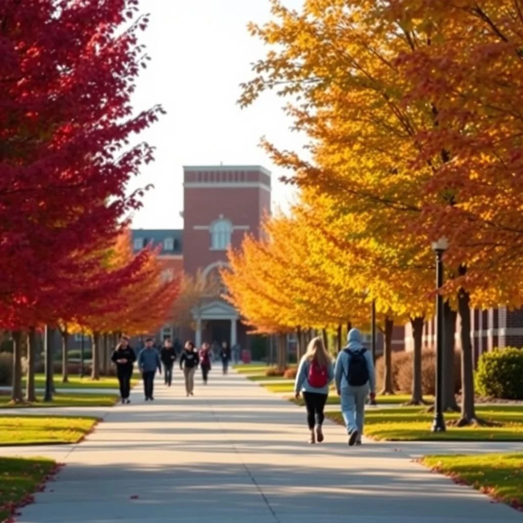 Campus looks pretty when you are not sprinting to a midterm. First time I have actually stopped to look at it this semester.