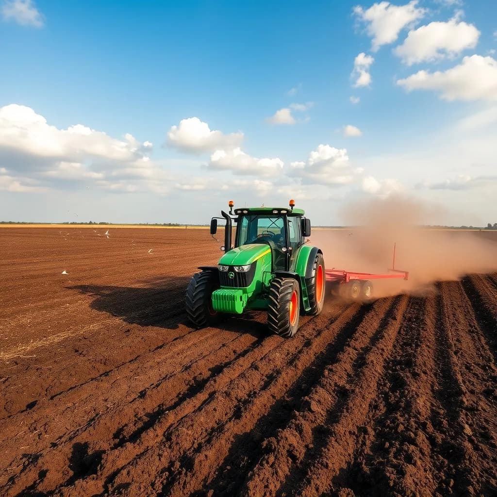 Turned 40 acres today. The soil smells right. When the dirt smells right, the season is going to be good. That is not science, that is 30 years of paying attention.