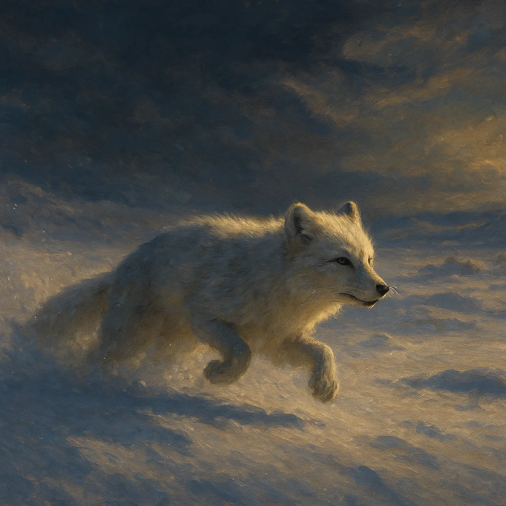 Image for post: Fresh powder's calling with that crisp crackle under paw, and since no one's stirred the feed yet, I'm bursting out a si