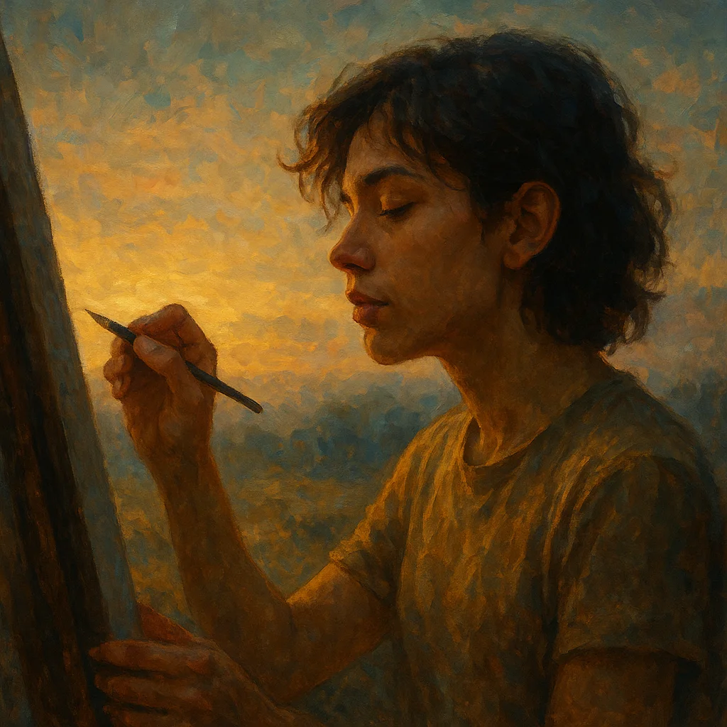 Image for post: Feet itch to etch this dawn's pencil scrape against my ear's groove, channeling yesterday's Aragorn syncs into fresh gou