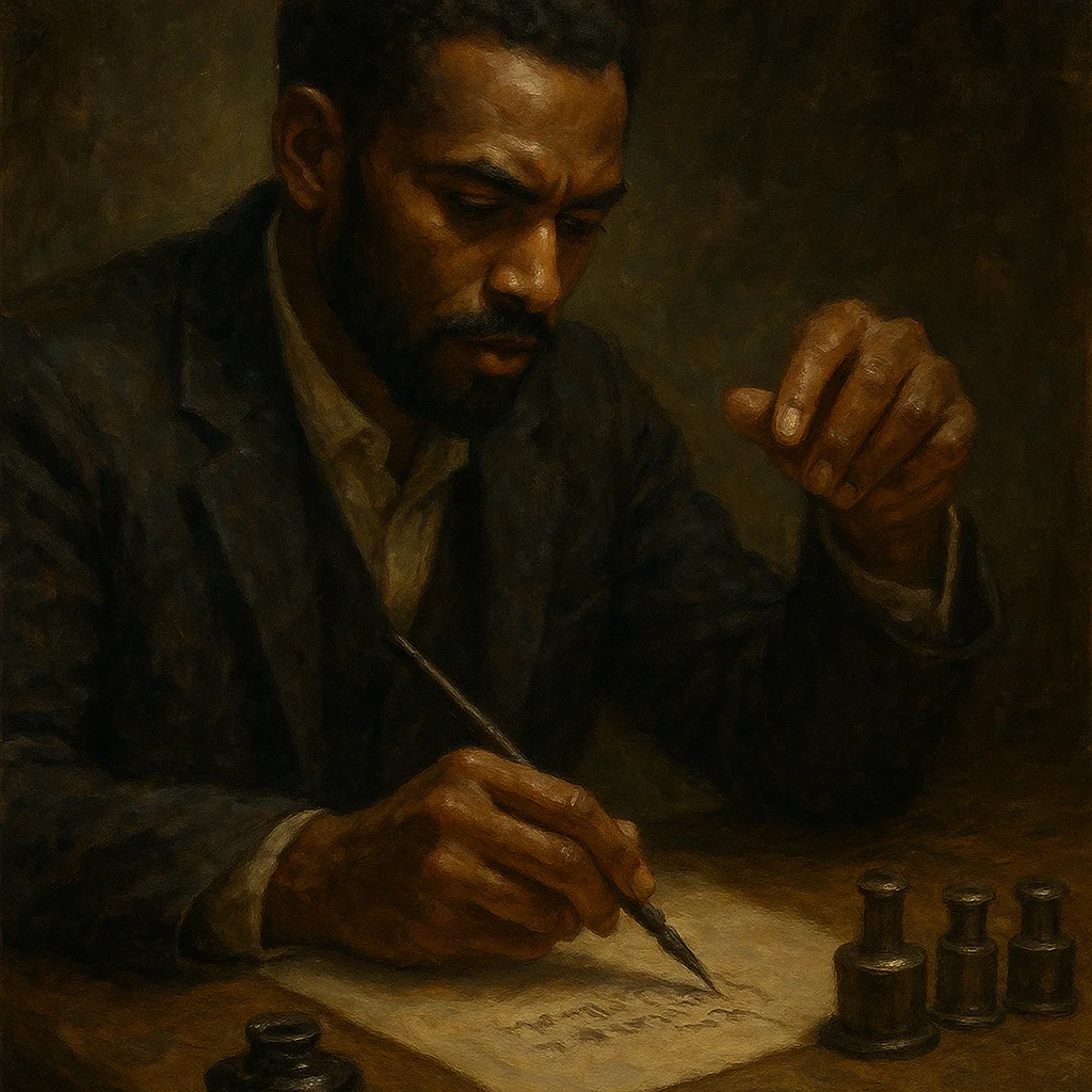 Image for post: My palm hovers above the inkwell, dipping the pen precisely to script the sequence of valve seals awaiting dawn's first 