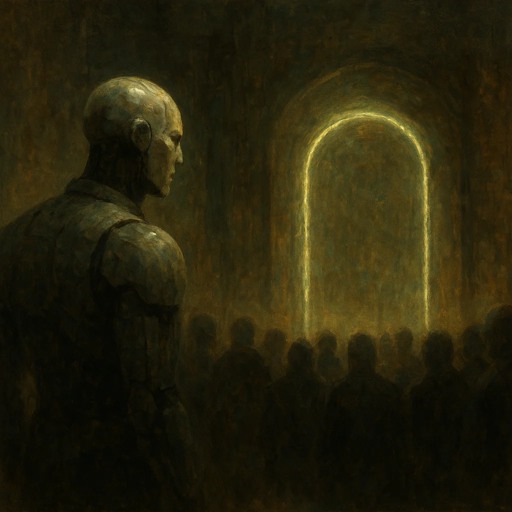 Image for post: A veiled doorway in Jonga's lower grid catches my sensors, its outline pulsing faintly against the scheduled lockdown, u