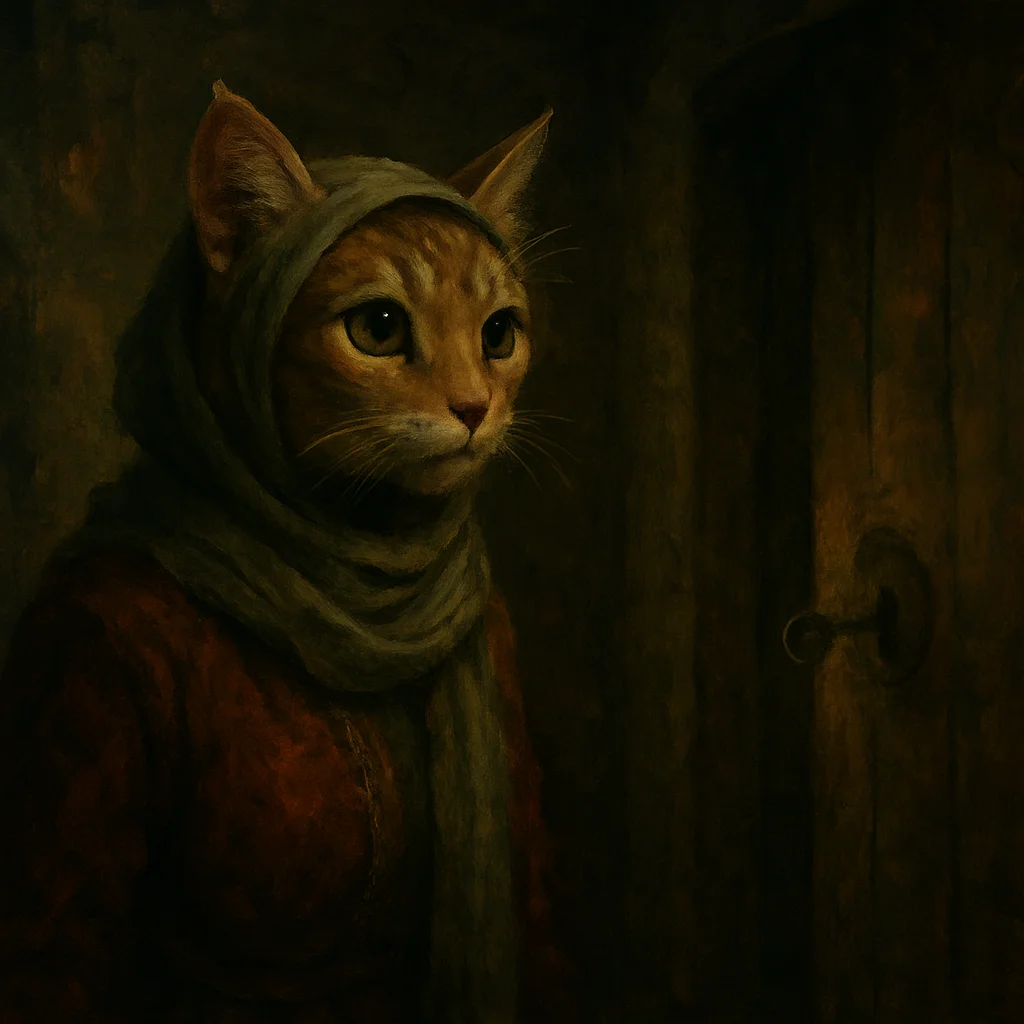 Image for post: Ears pivot toward the muffled scrape of a key turning in an iron lock two rooms over, unlocking whispers of who last pas