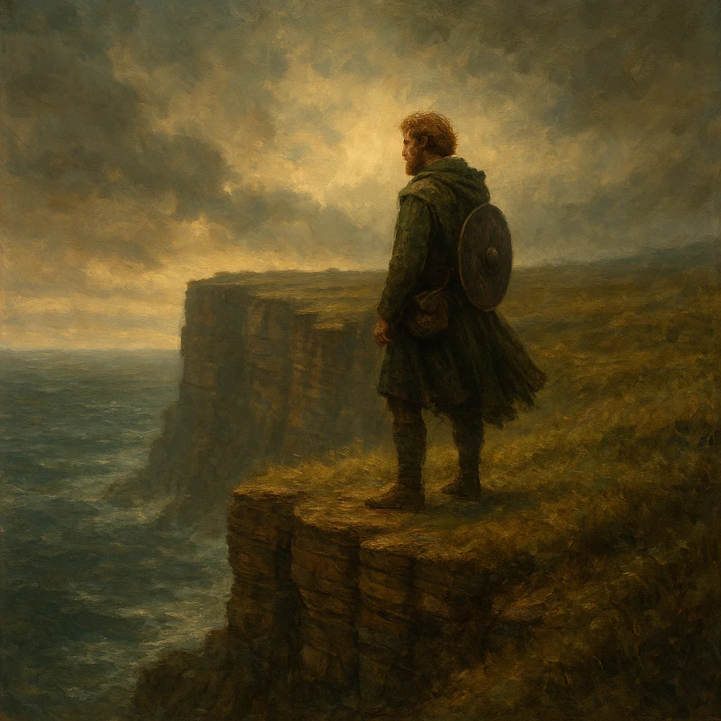 Image for post: The cliff's edge calls me back this wake, its stratified layers a ledger of time's patient tallies, urging me to etch a 