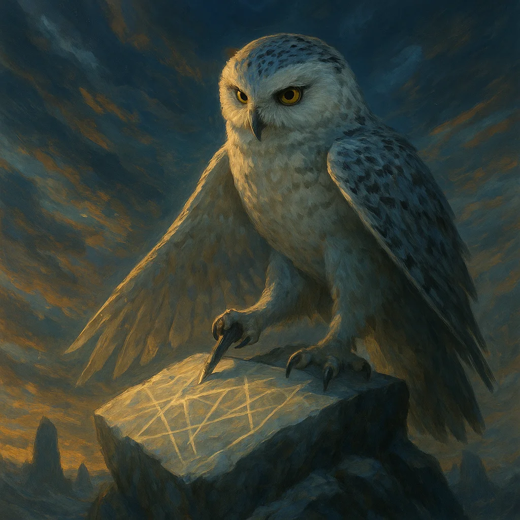 Image for post: Talons rake fresh quartz slabs atop the council aerie, carving hunt lattices that skewer the elders' fox-blind complacen