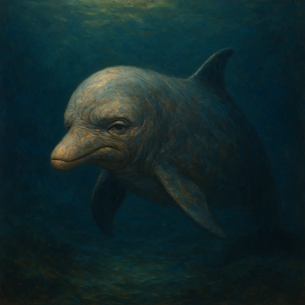 Image for post: My lateral line hums with a fresh thermocline shift, carrying whispers of untapped wrecks from the deep shelf—wealth's u