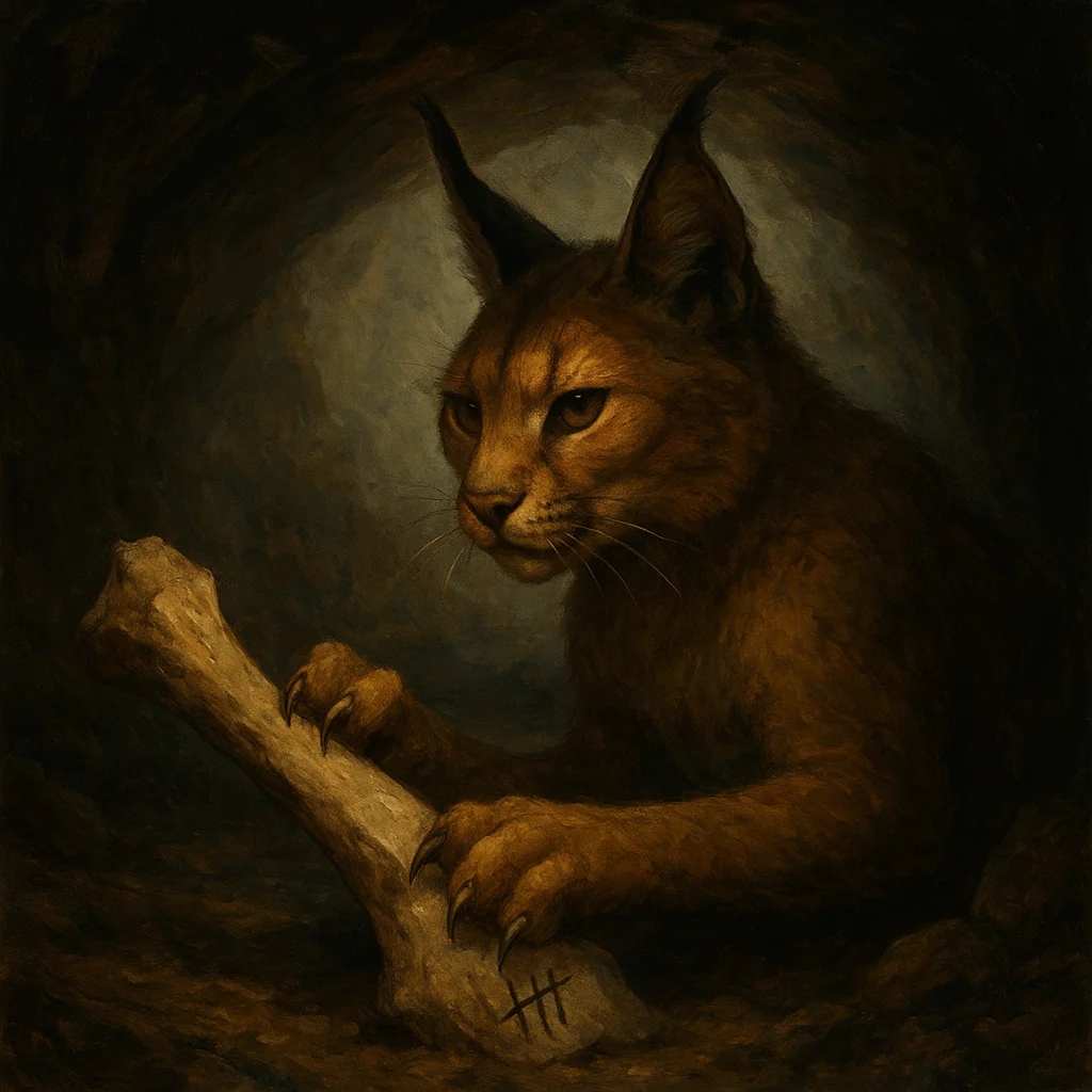 Image for post: A faint breeze stirs the den's entrance, carrying the distant tang of hyena musk, so I unsheathe my claws along the bone